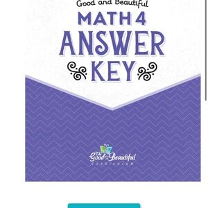 The good and the beautiful Math 4 answer key